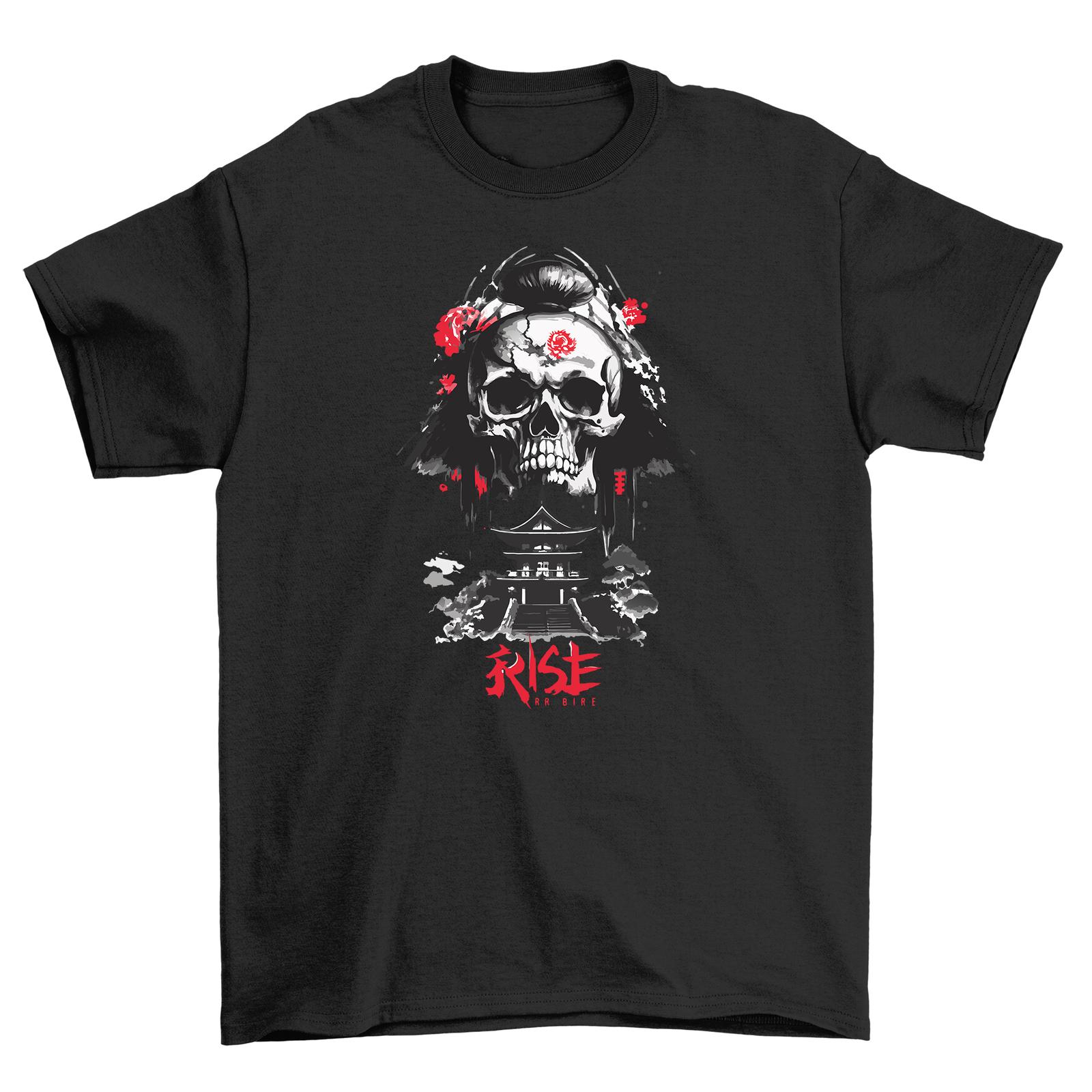 

Rise Skull Anime T-Shirt Mens Womens Tees Top - Channel Your Inner Bad Boy! Trendy design perfect for 2XL
