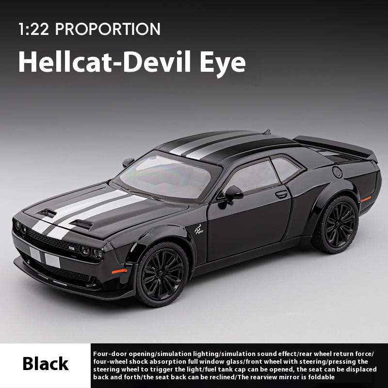 1:22 Dodge Challenger Redeye Hellcat Super Muscle Sports CarAlloy Metal Diecast Car Model Birthday Gift Collection Decoration