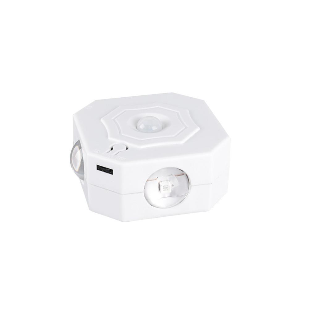 

Human Body Detection Motion Sensor Night Light RGB 3 Colors Motion Sensor Wall Light Living Room tricolor light білий