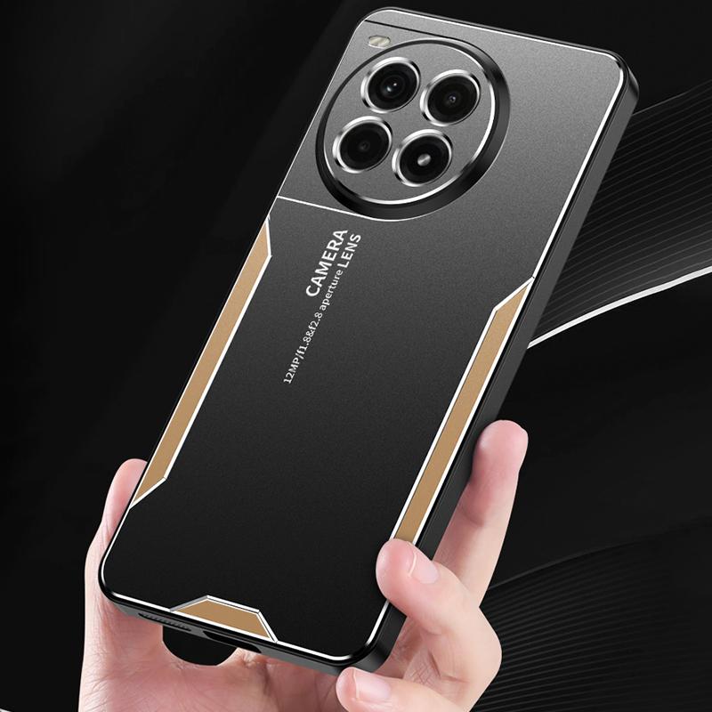 For OnePlus Ace 3 Pro 5G Case Anti-Drop Aluminium Alloy Hybrid Phone Cover