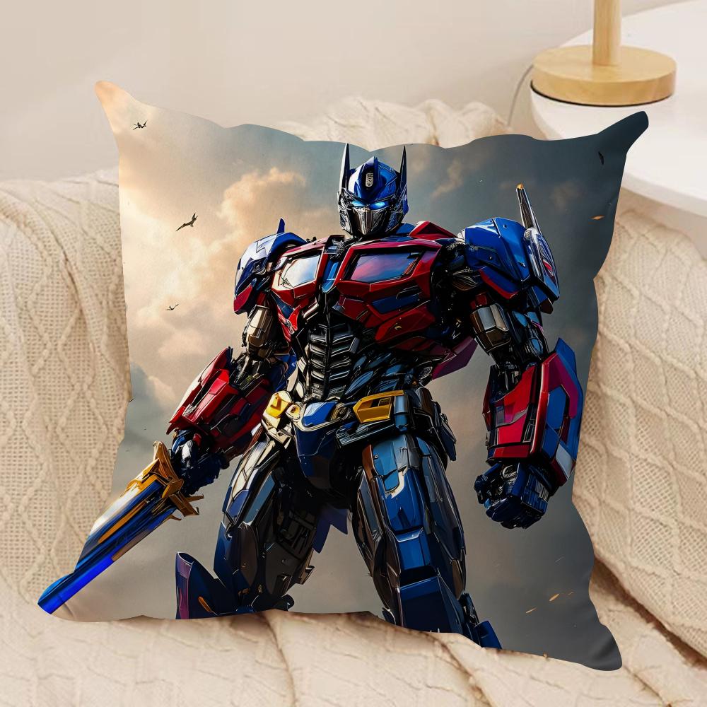 T-Transformers Movie Cushion Cover Pillowcase Ultra Soft Skin Friendly Fabric Cloud Like Comfort & Concealed Zipper