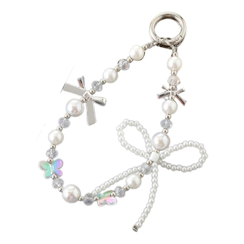 Style Phone Attachment Elegant Phone Pendant Modern Wristband Special Mobile Phone Beaded Pendant for Girl Student