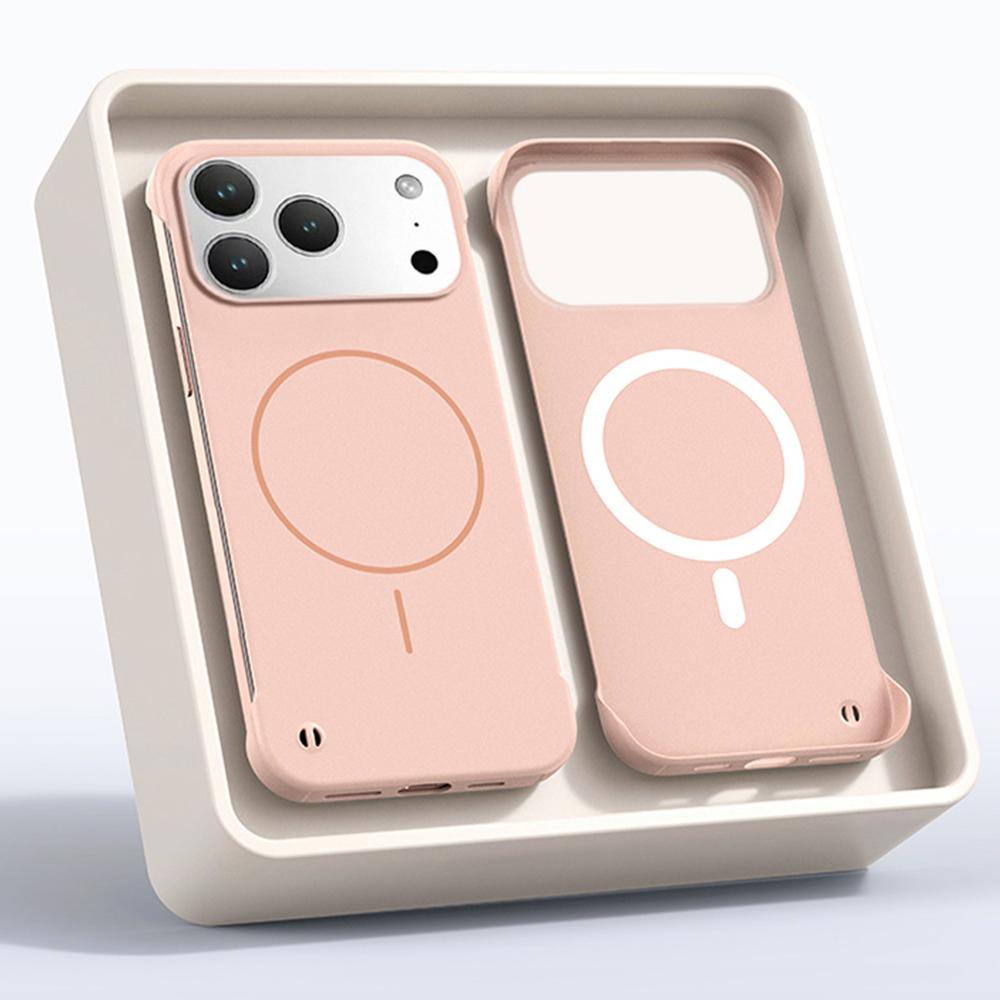 Ultra Thin Matte PC For Magsafe Frameless Magnetic Phone Case For iPhone 16 17 Pro Max Air 16E 14 1513 12 Wireless Charge Cover