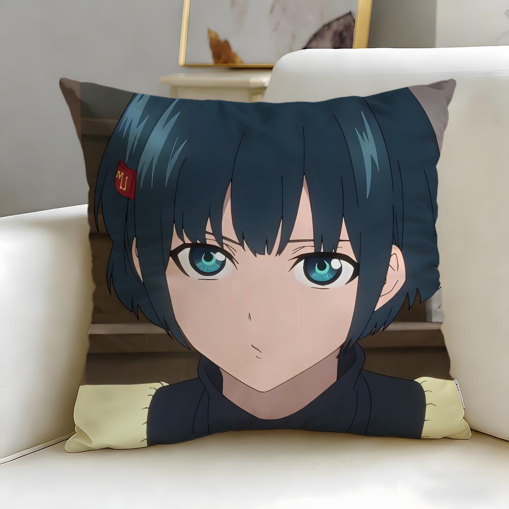 Malevolent Spirits Mononogatari Cushion Cover Soft  EasyWash Pillow Case  Versatile for Couch Bed Travel and Office