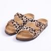 Fashion Shevalues 2025 New Women's Slippers With Arch Support Leopard Cork Slides Non-slip Casual Women's Sandals With Adjustable Buckle