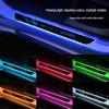 XPeng Car Luminous Door Sill Light - No Wiring Needed, Colorful LED Ambient Welcome Lights
