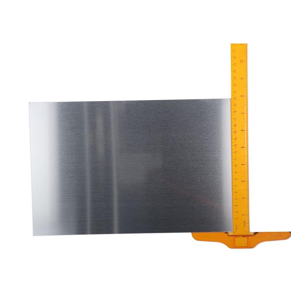 1Pc 300 x 200mm Rectangle Aluminum Plate Silver Tone Flat Metal Stock  Industry Welding Crafting