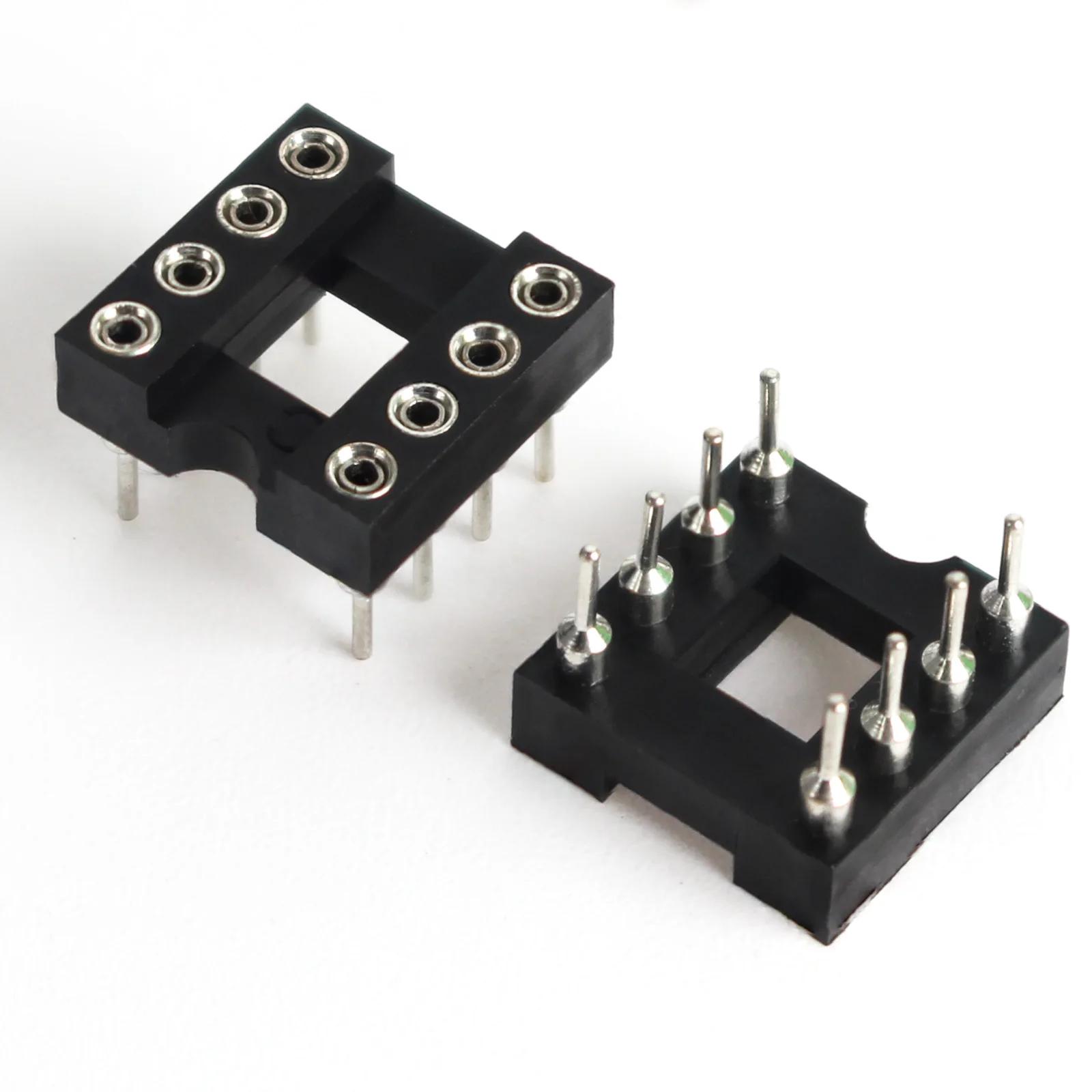 

10PCS Round IC Socket 6Pin 8Pin 14Pin 16Pin 18Pin 20Pin 24Pin 28Pin DIP Socket Chips Base DIP IC Sockets Adaptor