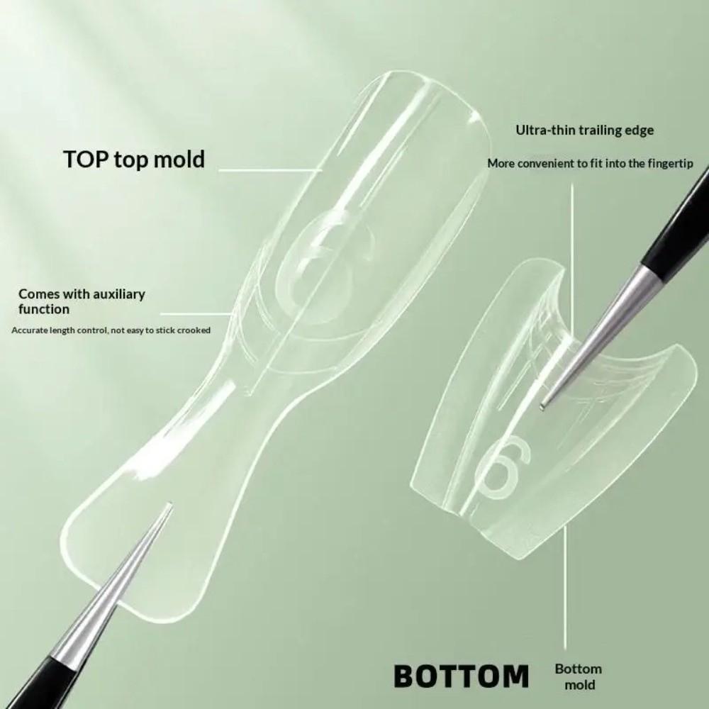 60/240/300 Pcs Acrylic Coffin Nail Forms 15 Size Oval Nail Extension Nail Easy Nail Extensions