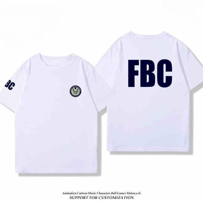 2026 Federal Bureau of Control FBC Paranormale Organisation Unisex und Damen Kurzarm T-Shirt Sommer Vielseitiges Baumwoll Oberteil