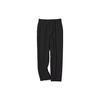 Solid Color Stretch Loose Straight Leg Suit Pants Women Bottoms Black 450606-09