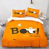 New 3D Print Halloween Boo Cartoon Bedding Set,Duvet Cover Bed Set Quilt Cover Pillowcase,King Queen Twin Size Boys Girls Adults