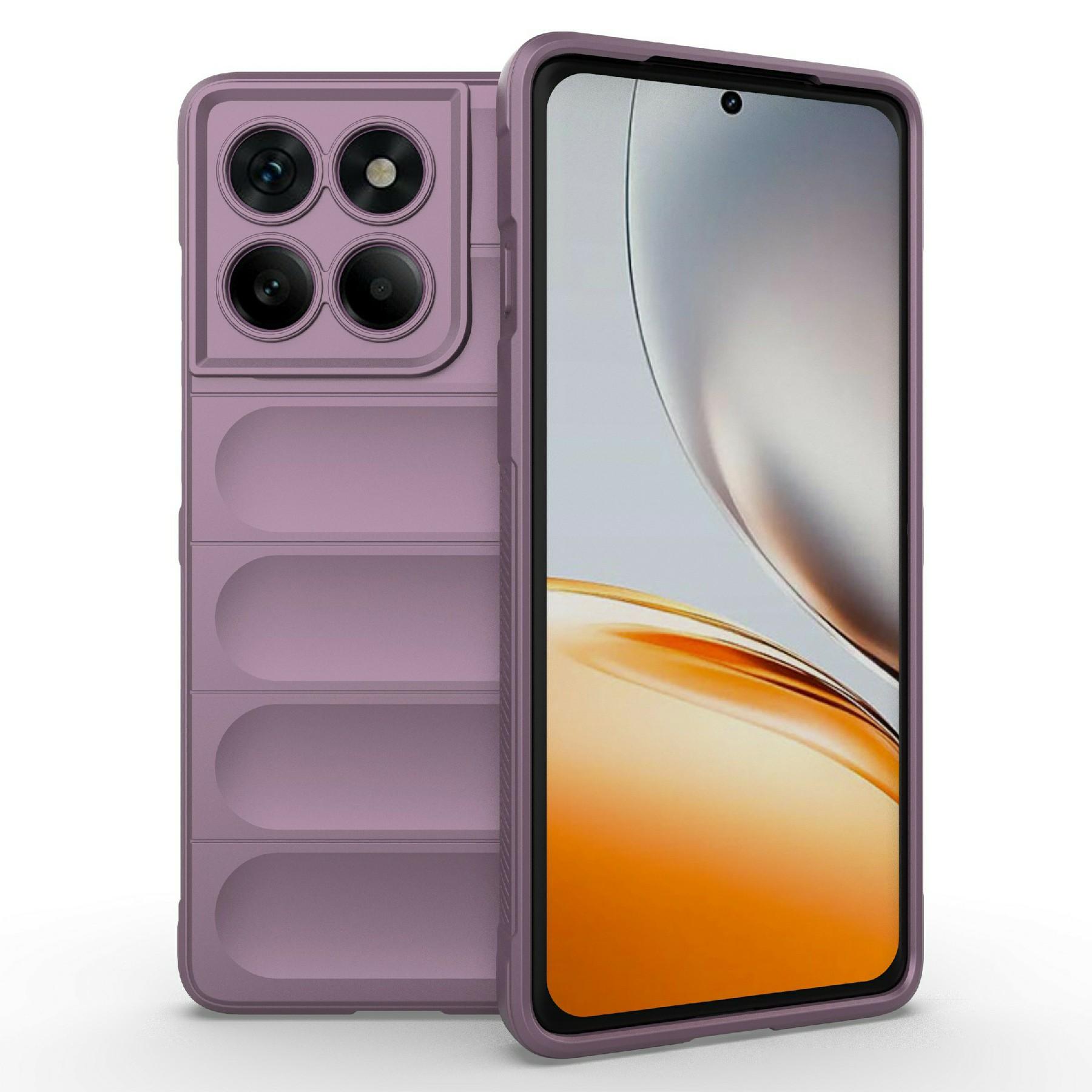 

Чехол для Motorola Edge 60 Pro 5G Противоударный Мягкий ТПУ Прочный Чехол на Заднюю Панель Телефона Light Purple