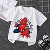 Summer 2026 Kid 2 3 4 5 6 7 8 Spiderman Girl Birthday Short Sleeve Shirt SpiderMan Boy Personalize Name Birthday Clothes