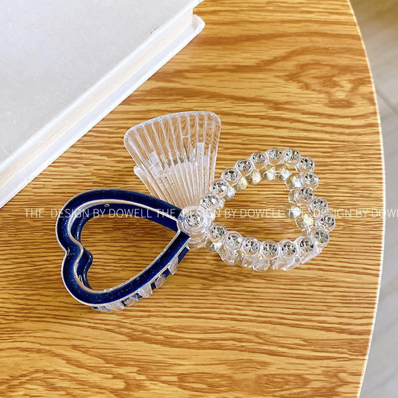 Elegant Fashion Korean Pearl Rhinestone Hair Clip For Women In Heart And Designs Bow