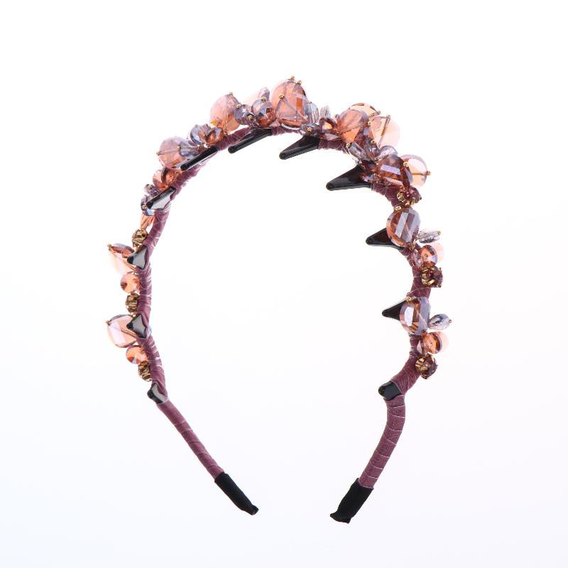 Stylish Rhinestone Hair Hoop Crystal Non Slip with Teeth for Women’s Daily Hair Fashion
