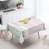 Abstract Art Food Illustration Tablecloth Oil-proof Tablecloth Waterproof Picnic Fabric Nordic Home Decoration