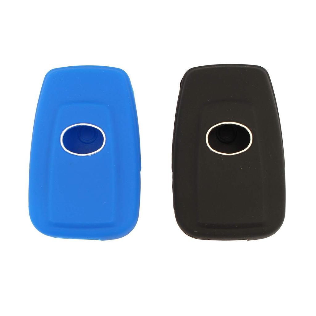 Smart Key Cover, Silicone Scratch Prevention Protection, 2 Set, Compatible with Toyota Prius 50 Series C-HR (Black, Blue)