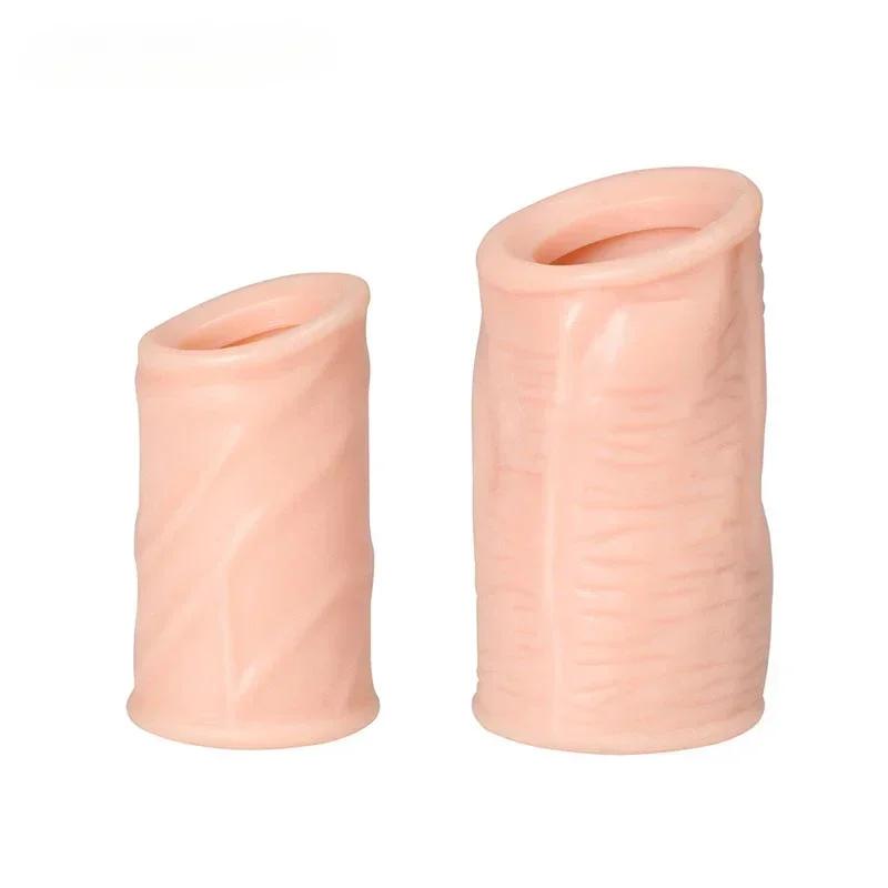 1pcs/lot Penis Foreskin Resistance Ring Complex Corrector Reusable Penis Sleeve Delay Ejaculation Condom Cock Ring Couple Toys