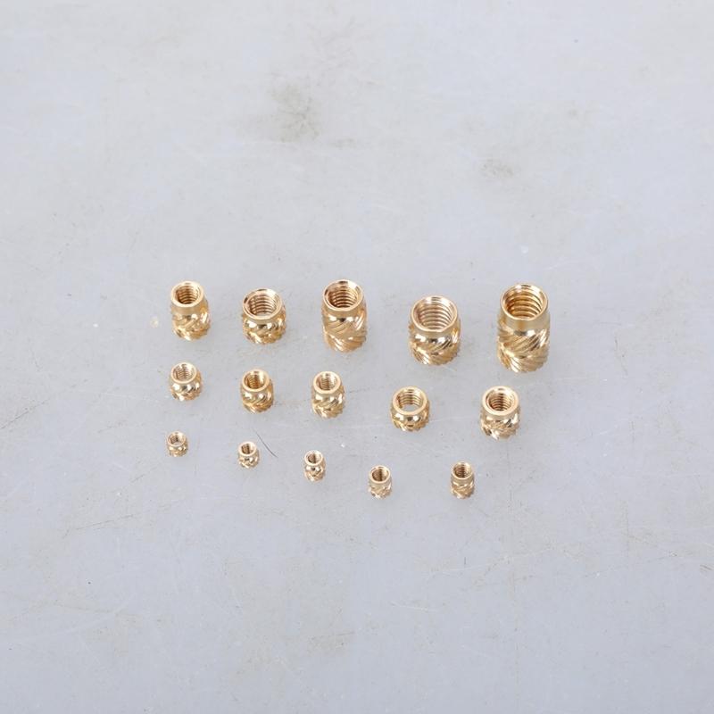 Pack of 335/360 Sturdy Brass Threaded Inserts M2toM6 Knurled Nut for Secure Fastening In Electronics and Plastics
