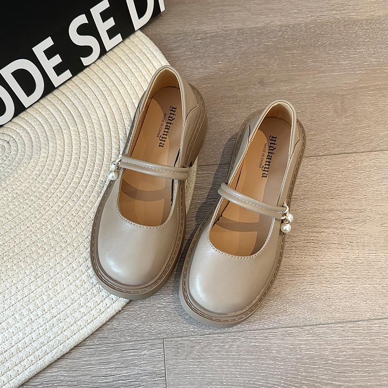 Mary Jane small leather shoes women's flat single shoes new summer skirt sandals gentle wind