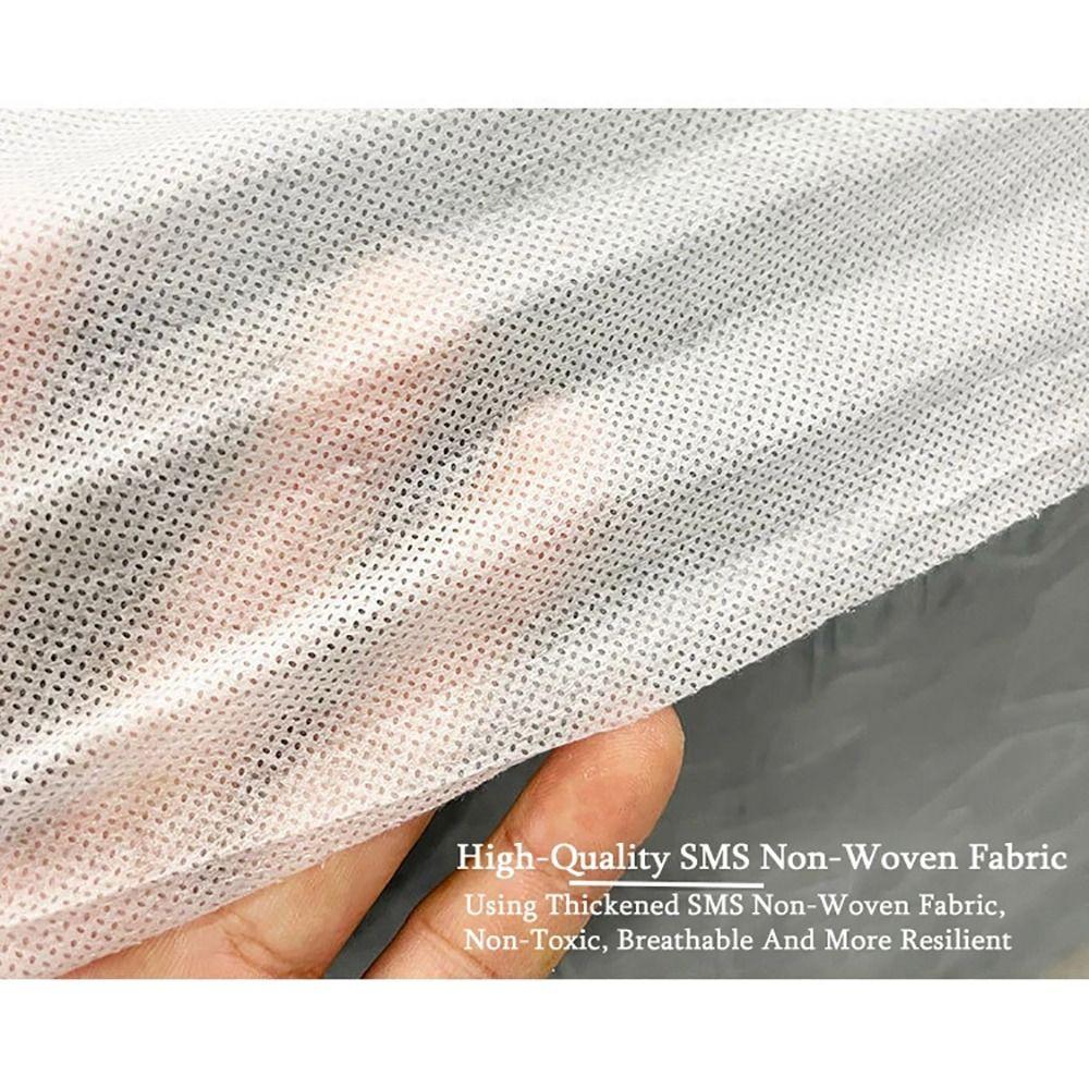 10Pcs/Pack Non-woven Fabric Disposable Bed Cover Breathable 100x215cm Bed Sheets Soft Open Hole Elastic Bedspread