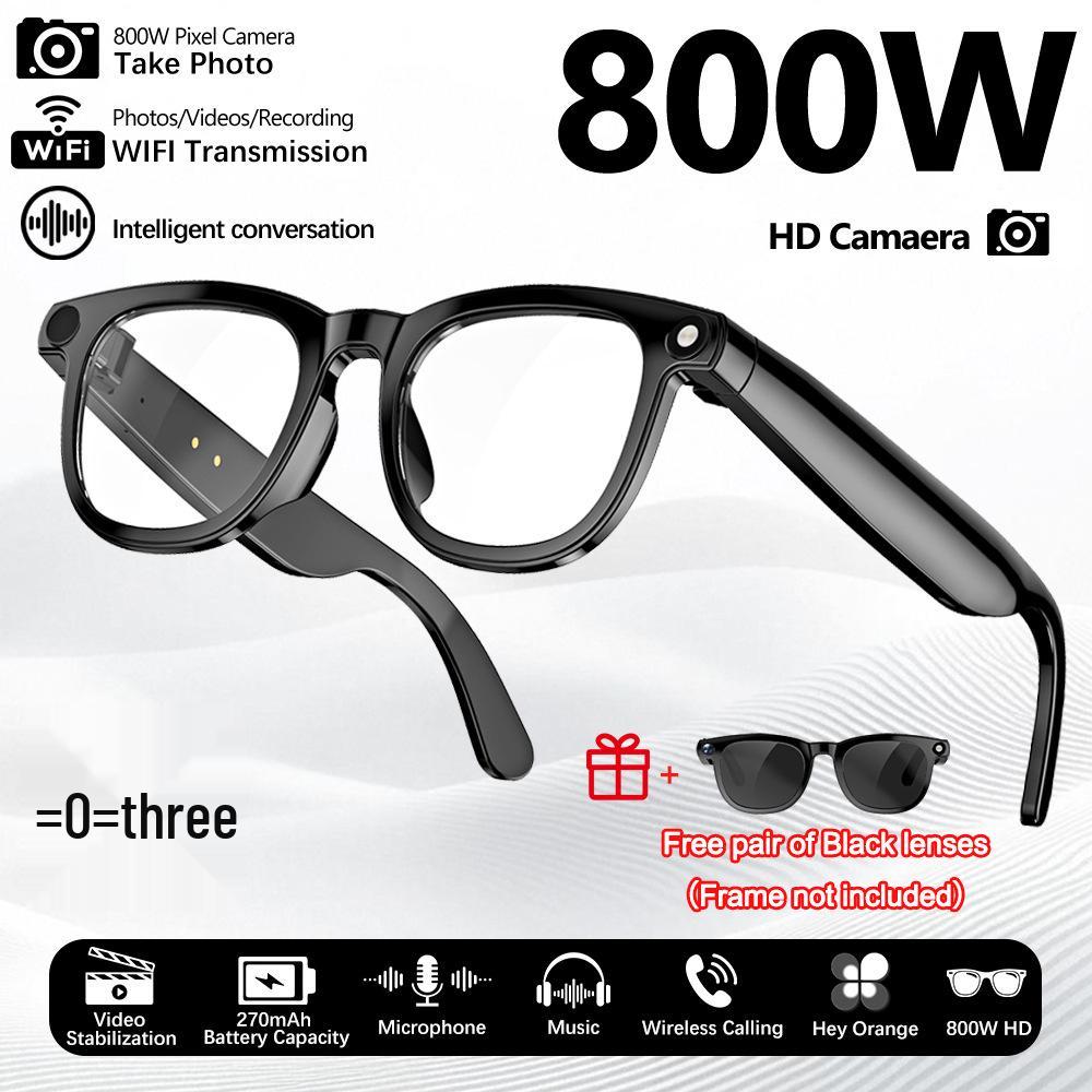 CY01 Smart Glasses: 800W Camera with Anti-Shake, AI Translation, Object Recognition, Music & Call Features