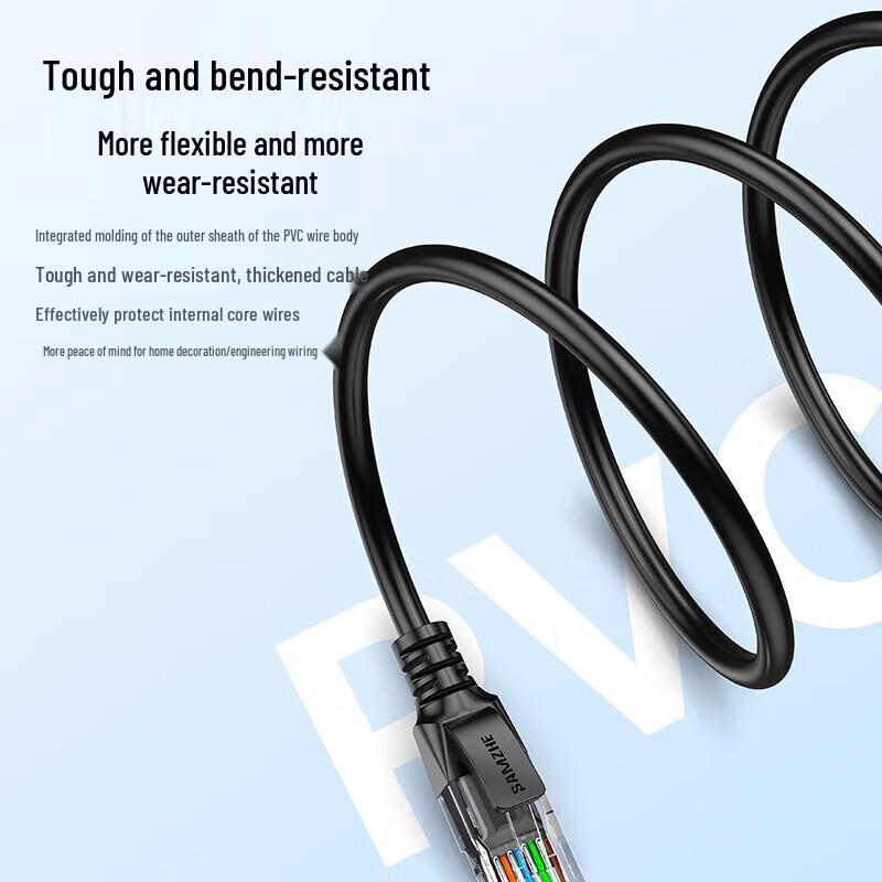 SAMZHE Cat5e Gigabit Unshielded Ethernet Cable