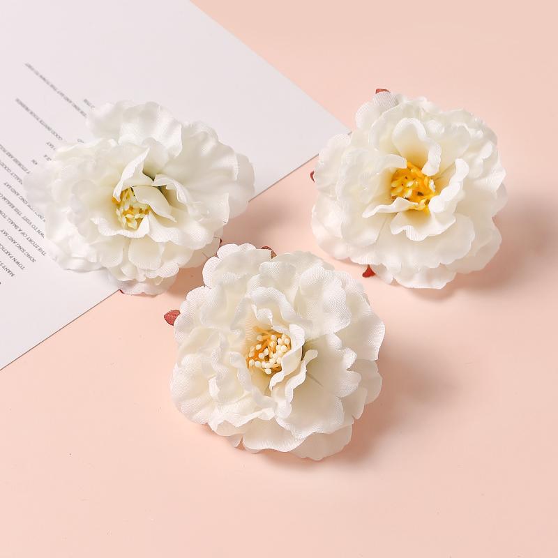 5 Stück Weiße Serie Künstliche Rosen Kombination Raum Tischdekoration Outdoor Party Hochzeitsdekoration DIY Kranzzubehör