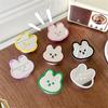INS Cute Rabbit Mirror Telefon Griptok Grip Tok Holder Ringgave Til iPhone Tilbehør Koreansk Lovely Sammenleggbar Telefonstativ Holder