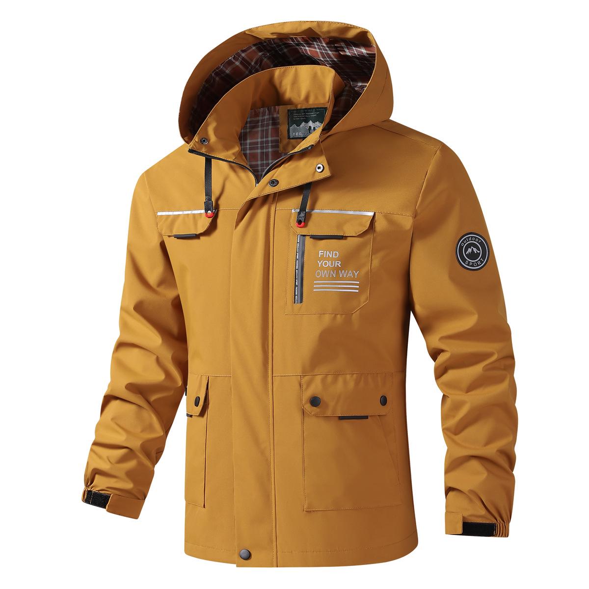 

Мужская повседневная куртка с капюшоном для отдыха на природе на осень и зиму S