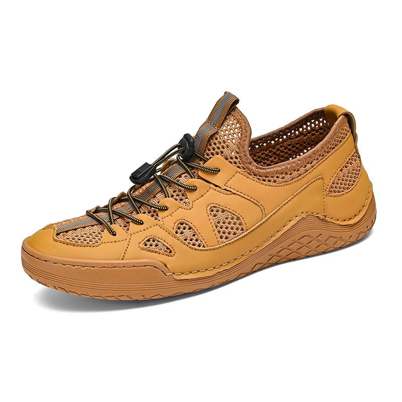2024 Spring/Summer Men s Breathable Handmade Casual Mesh Sports Shoes - Non-Slip & Wear-Resistant 44
