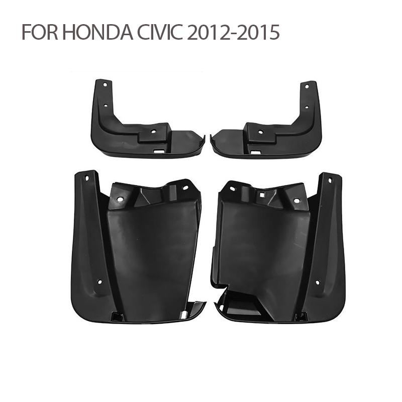 2012 2013 2014 2015 For HONDA Civic Mudguard Fender Mud Flaps Guards Splash Mudflaps Car Accessories Front and Rear Wheels