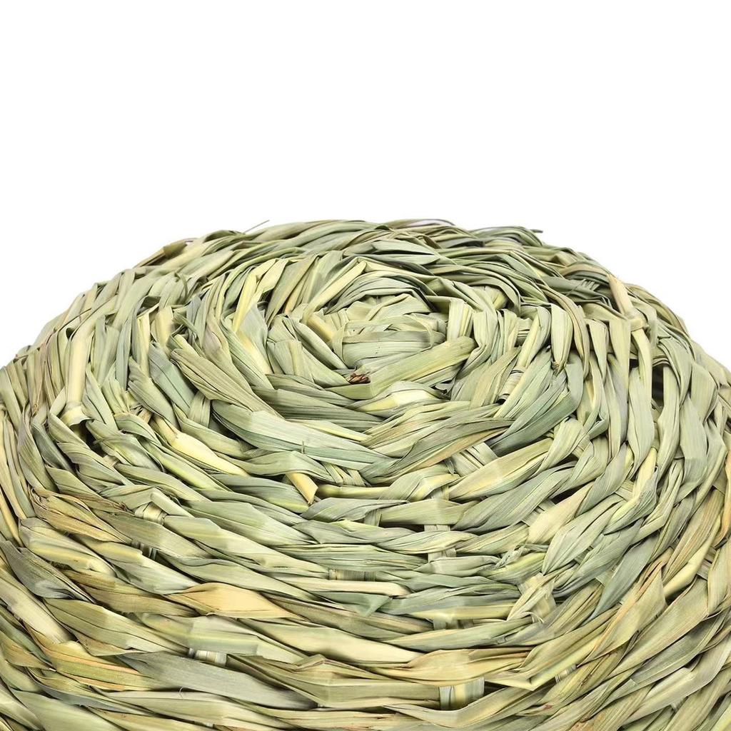 Guinea Pig Grass House Handwoven Natural Straw Cave House for Small Animal Hideout for Hamster Hedgehog Chinchillas
