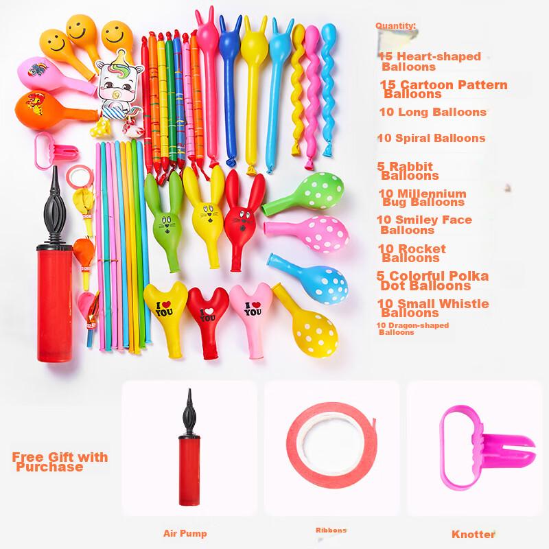 Yanyuji Long Balloon Magic Balloons for Children's Birthday Party Scene Decoration And Kindergarten Classroom Decor