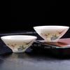 50ml Sheep Fat Jade Bucket Hat Cup Drinking Green Tea Cups At Home Dehua White Porcelain Kung Fu Tea Cup High End Tea Set