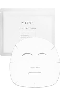 Medis White Gesichtsmaske Gesicht x x 30 Stück x Serum entspricht 480 ml x 3 Arten von Plazenta x Inländische Baumwolle x Doppelter Wirkstoff 1 Set