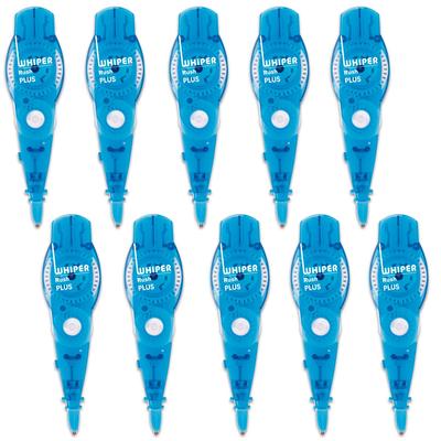 Plus Whiper Rush Correction Tape Replacement Light Pack of 43450 X 10 Tape, 6mm, Blue, 10,