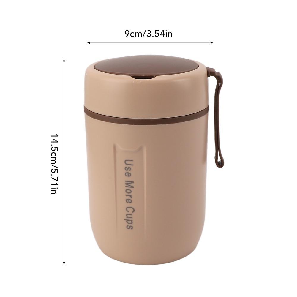 600ml Insulated Food Jar Safety Cover Food Container Durable Vacuum Insulated Container  For Travel