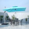Luxury 3-Meter Round Outdoor Patio Sun Umbrella