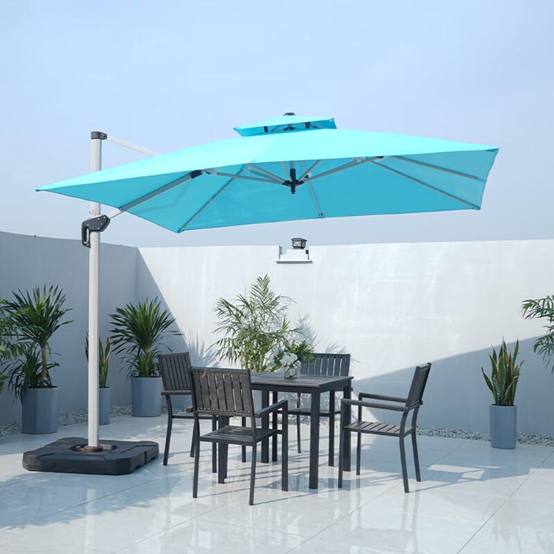 Luxury 3-Meter Round Outdoor Patio Sun Umbrella