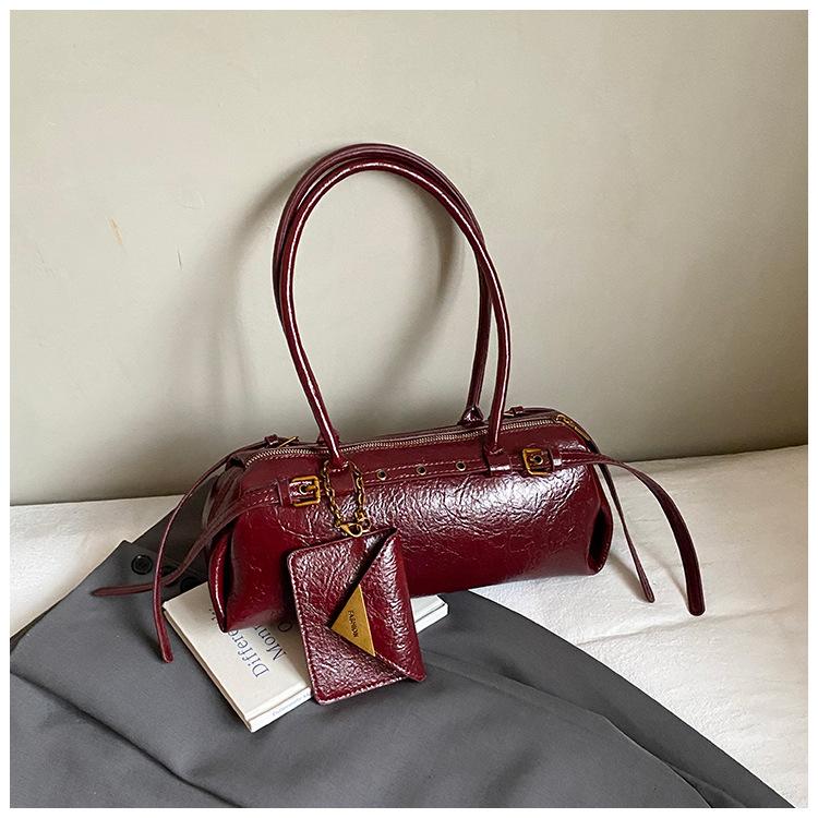 Retro Niche Single Shoulder Underarm Bag Women's 2025 New Trendy Pillow Bag Simple Large-capacity Commuter Handbag