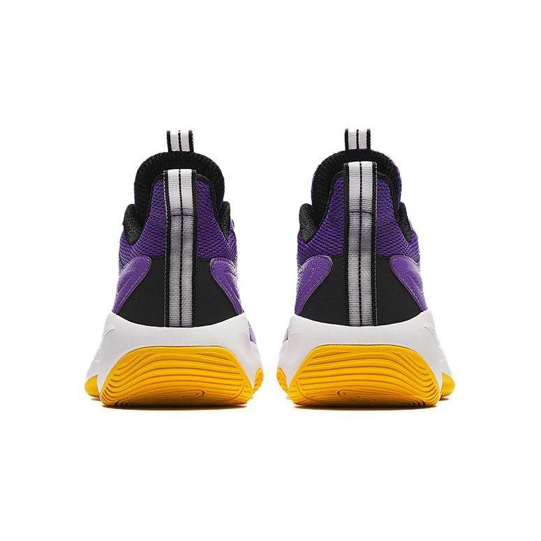 Anta Kids Wind Tunnel Comfortable Versatile Shock Absorption Low Top Basketball Shoes Kids Basketball Shoes Purple A312421104-6