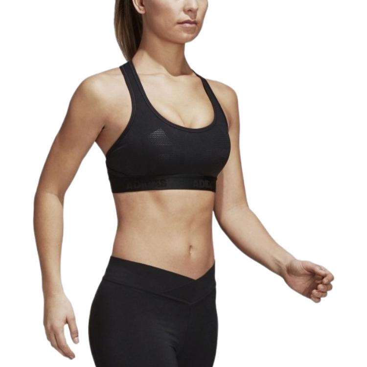 Adidas Ask Tec Bra Logo Print Sports Bra Women Underwear Black CY2253