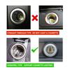 Hot Car Sticker 12V Metal Universal Auto Car Windproof Flameless Cigarette Lighter Power Socket For Mercedes Benz AMG W211 W203 
