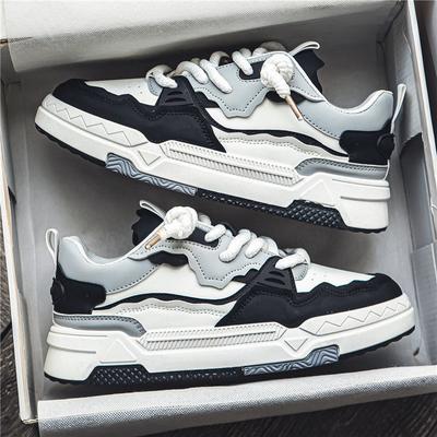 Mode für Männer und Frauen Leder Sneakers Frühling Neue bequeme Plattform Freizeitschuhe Vulkanisierte Schuhe Mode Schnürschuh Laufschuh