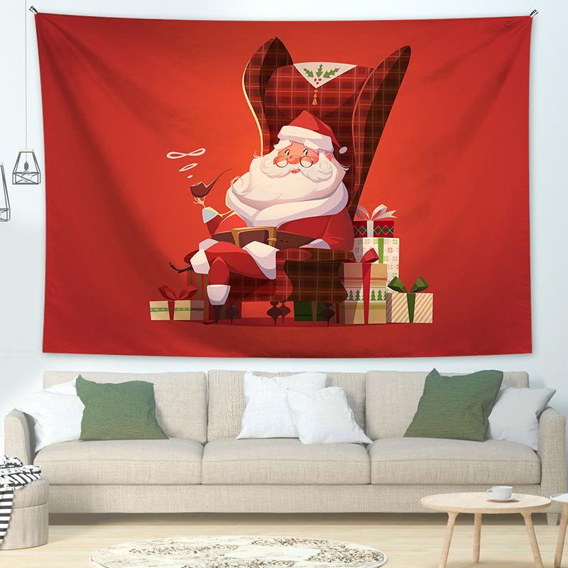 Weihnachtstapisserie Außenhandel Grenzüberschreitendes Weihnachtshintergrundtuch Weihnachtsmann-Hängetuch