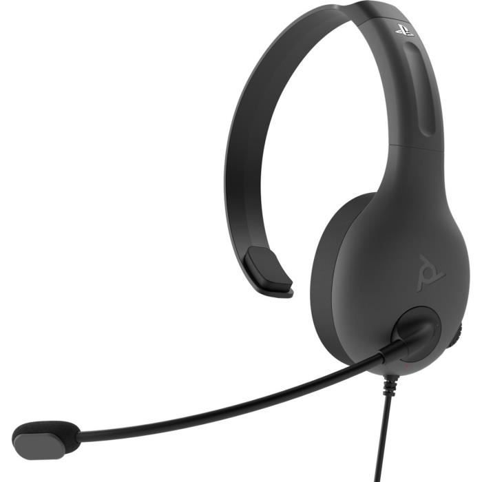 PDP LVL30 Chat Headset Grau für PS4 - Kabelgebundenes Stereo-Headset mit flexiblem Mikrofon - Offiziell lizenziert