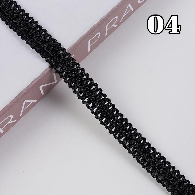12m Braided Sewing Lace Curtain Stitching Trim 1.2cm Width Multicolor Edge Accessories for Sofa Pillow Carpet Home Textile DIY