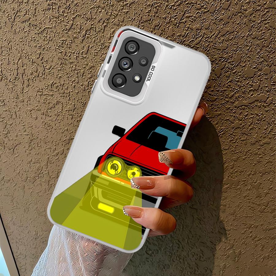 JDM Sprot Car Case For Samsung For Galaxy A15 A13 A32 A14 A16 A34 A25 A24 A23 A17 A12 Soft Cover